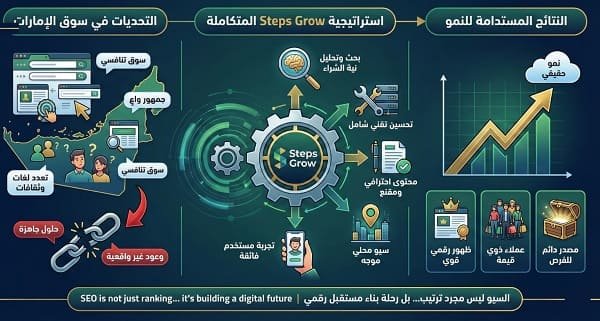 خدمات SEO في الإمارات – استراتيجيات تحسين محركات البحث لزيادة الزيارات والعملاء